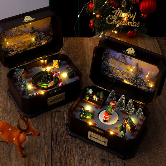 Luminous Christmas Rotation Music Box