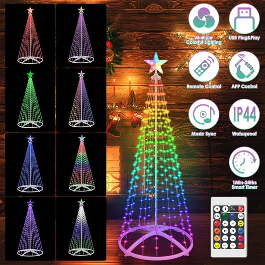 LED Cone Outdoor Christmas Tree